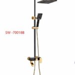 SHOWER SET BLACK GOLD SW-70018B